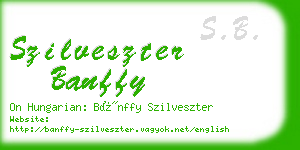 szilveszter banffy business card